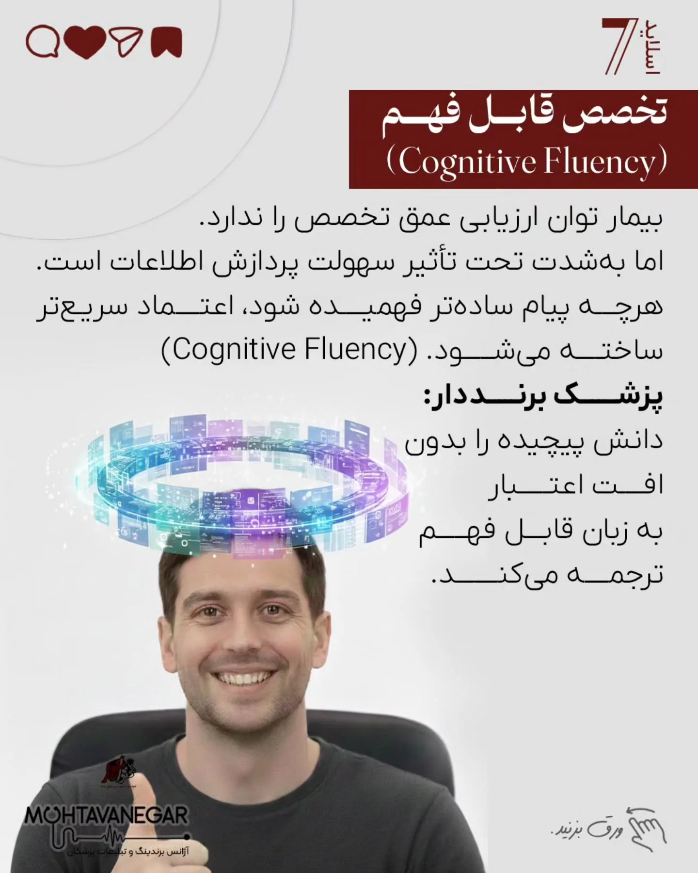 اگر هنوز فکر می‌کنید بیمار شما با مقایسه‌ی منطقی تخصص‌ها تصمیم می‌گیرد، لازم است نگاه‌تان را به…؛ اسلاید 8 از 12