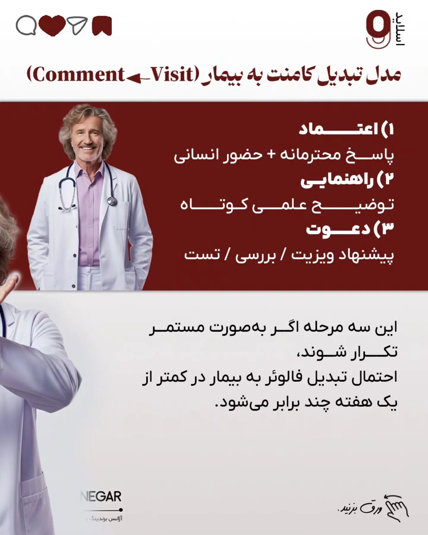 اگر به آموزش‌های برندینگ پزشکی علاقه‌مند هستید؛ اسلاید 10 از 11