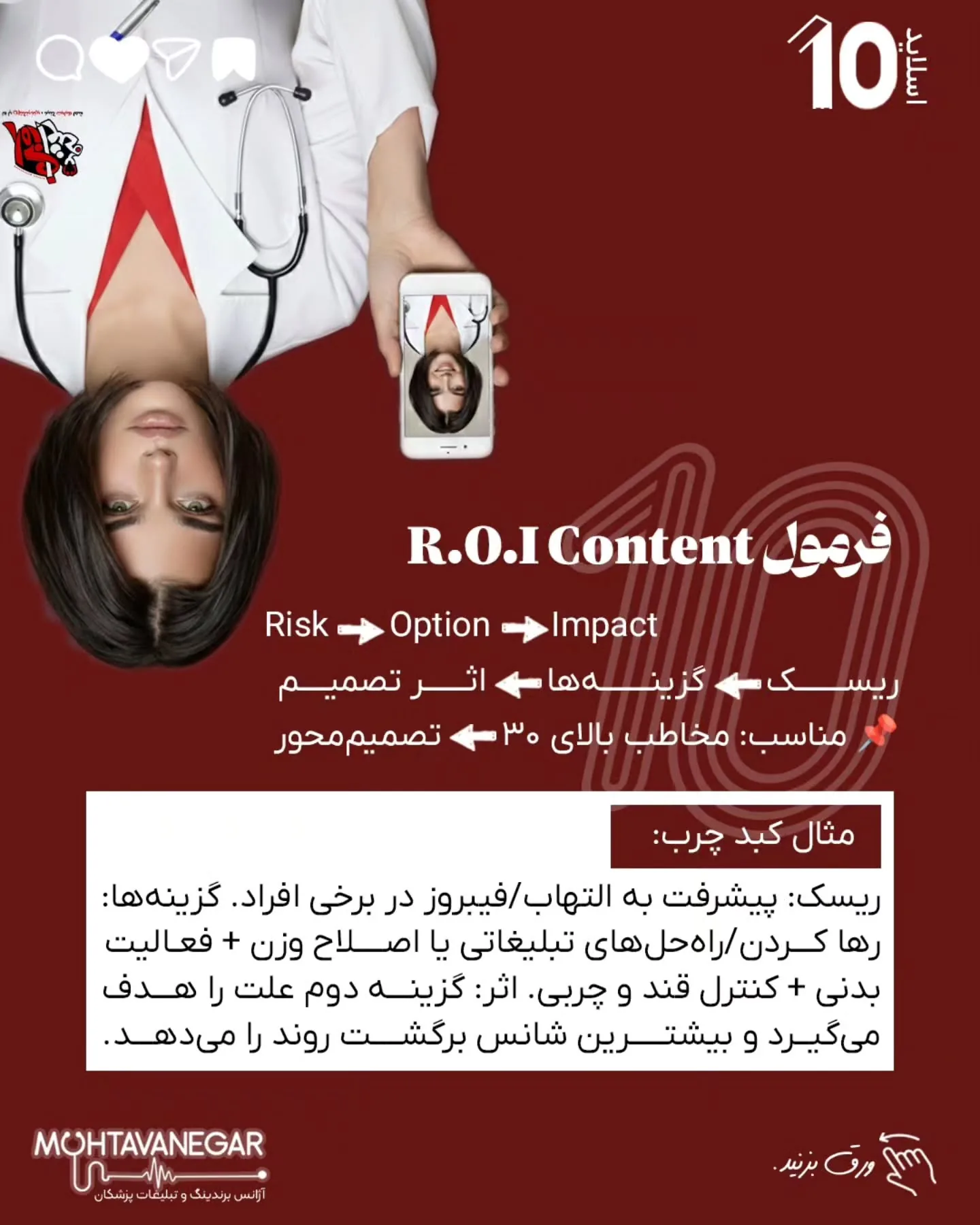 در دنیای امروز، آنچه شما را متمایز می‌کند برندینگ پزشکی است؛ یعنی اینکه چطور دانش‌تان را روایت…؛ اسلاید 11 از 12